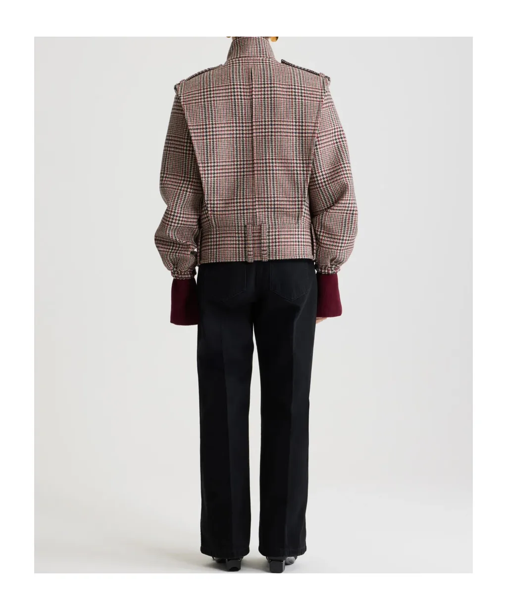 Plaid Bomber Jacket