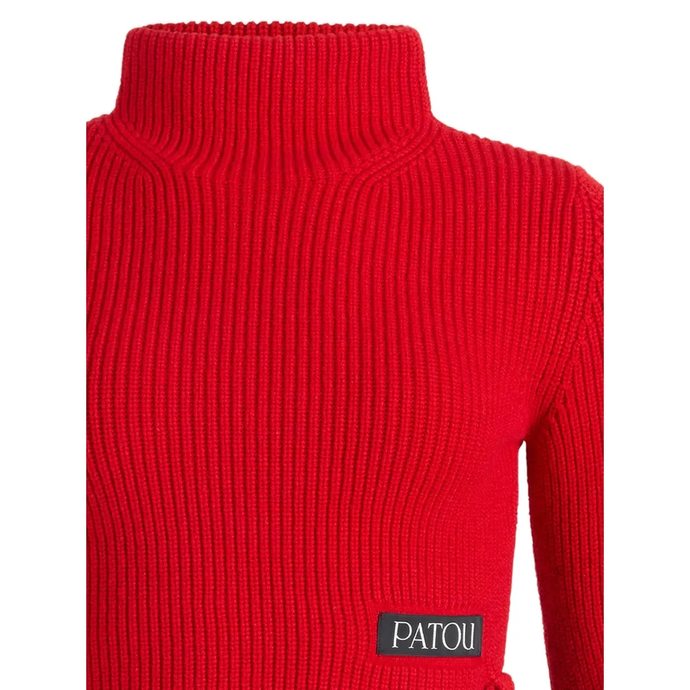 Ribbed Mock-Neck Top