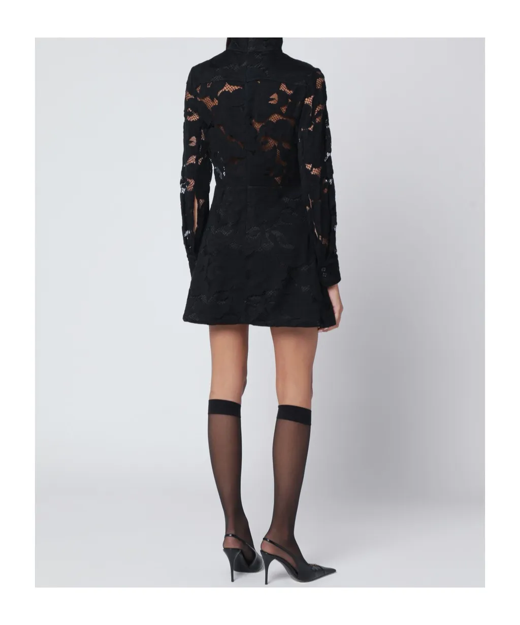 High-Neck Mini Dress