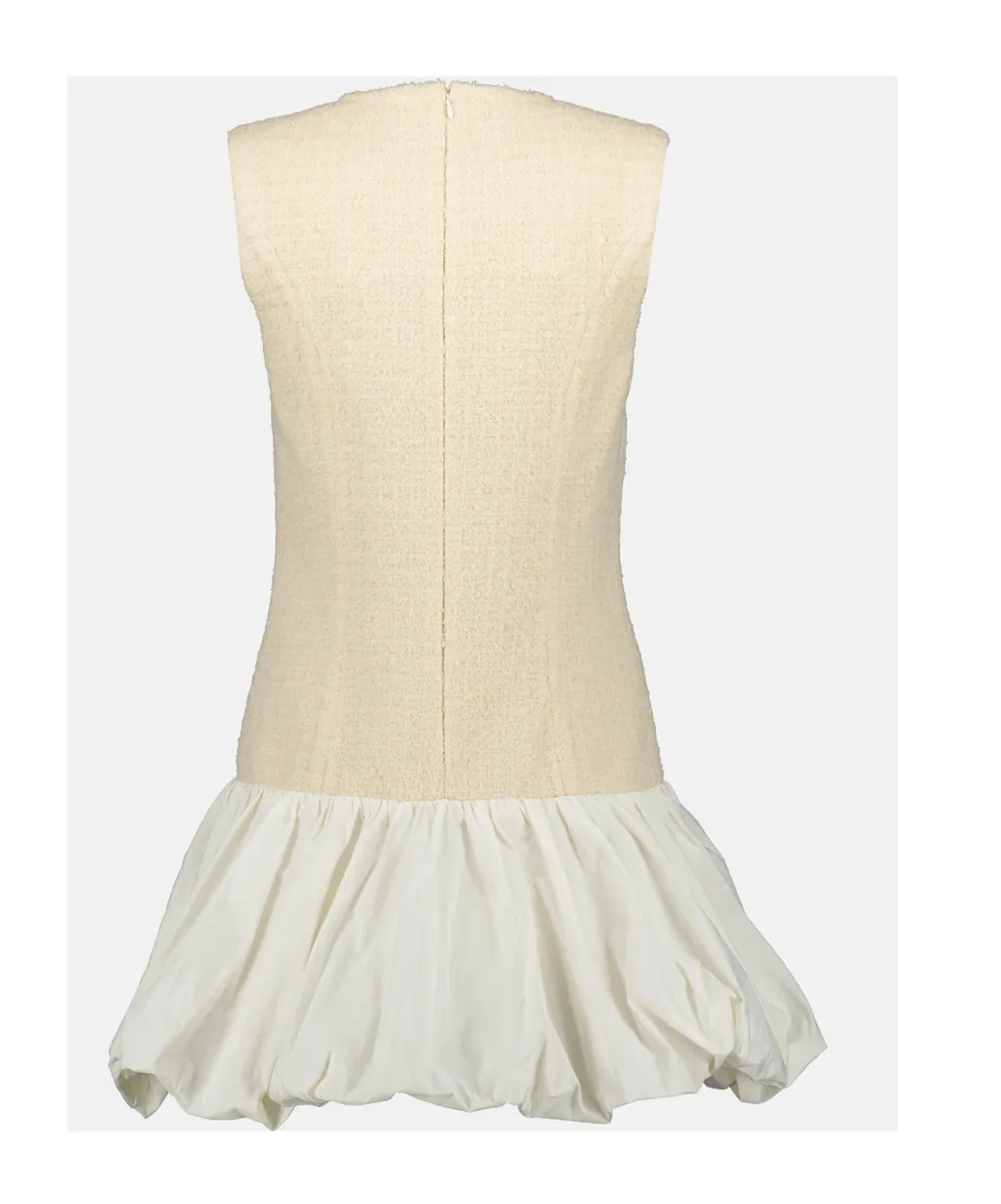 Tweed Bubble-Hem Dress