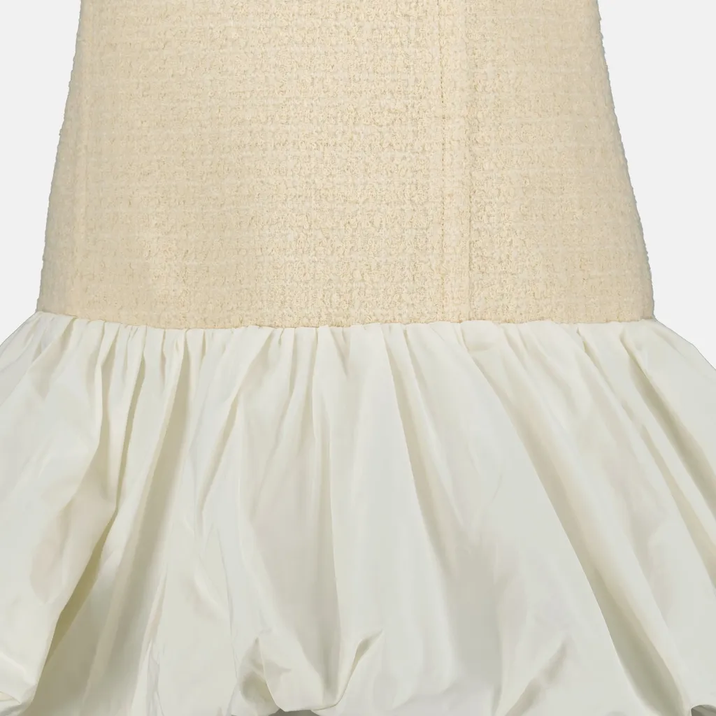 Tweed Bubble-Hem Dress