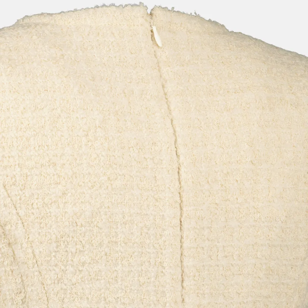 Tweed Bubble-Hem Dress