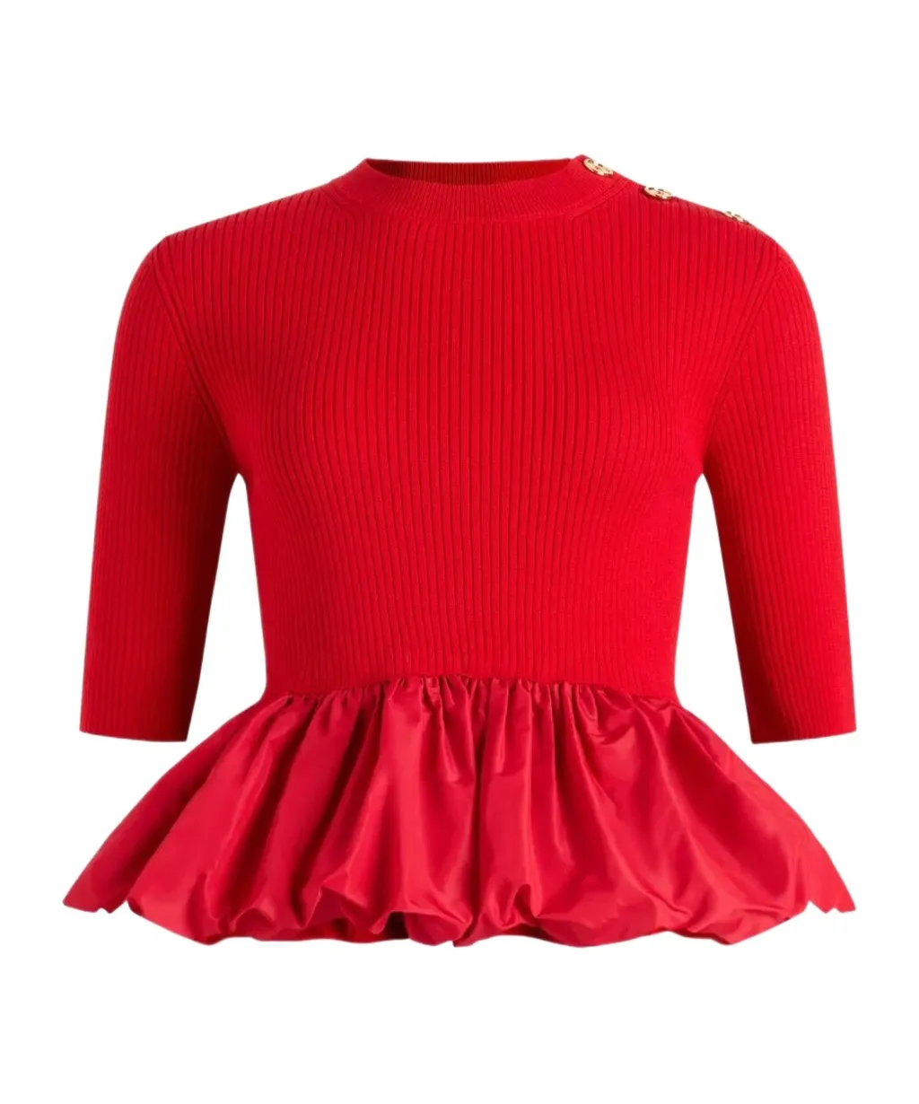 Knit Peplum Sweater