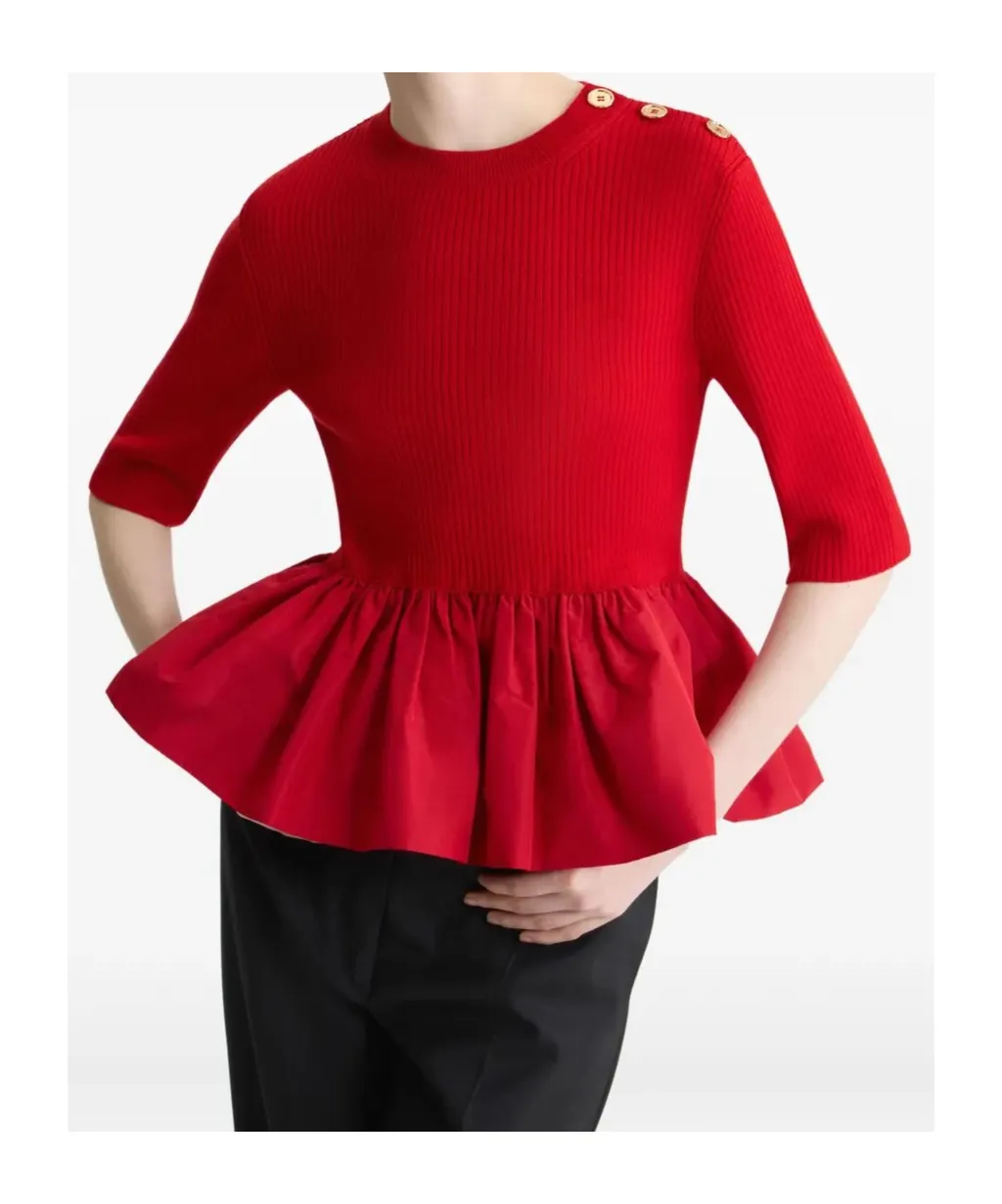 Knit Peplum Sweater
