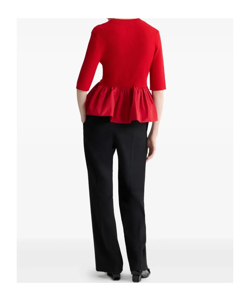 Knit Peplum Sweater