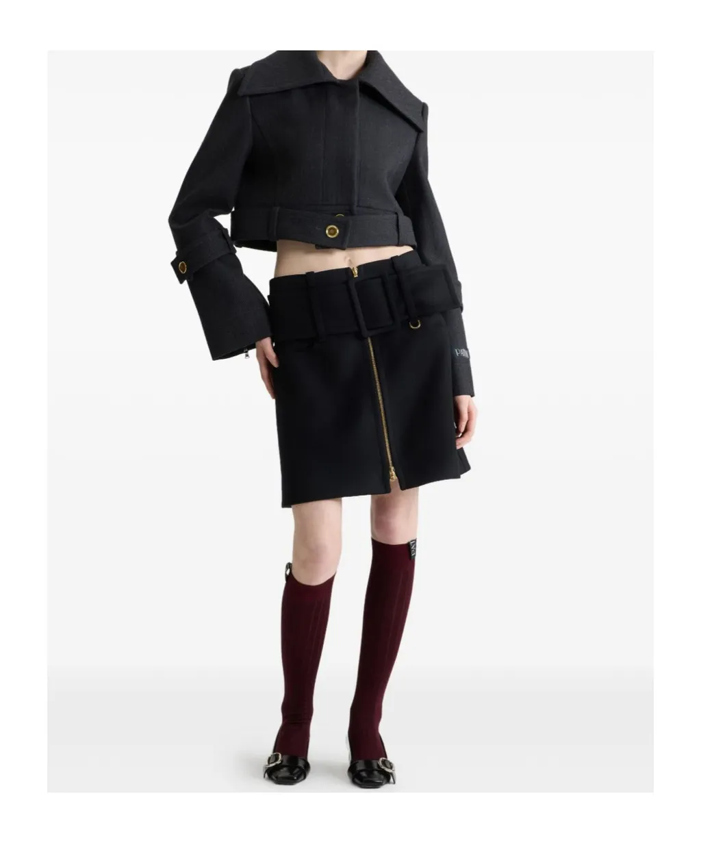 Collared Cropped Jacket