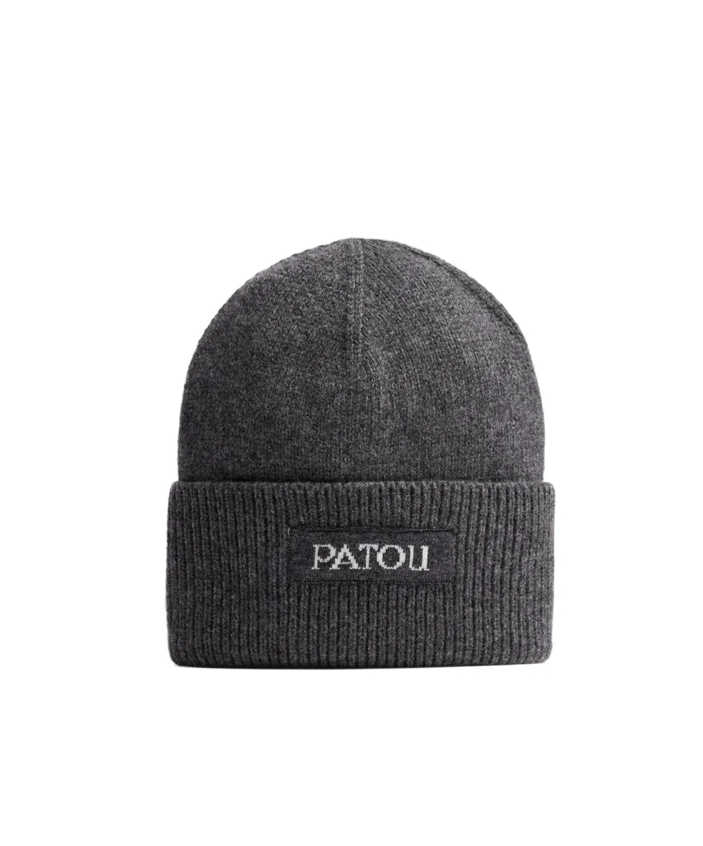 Logo Label Knit Beanie