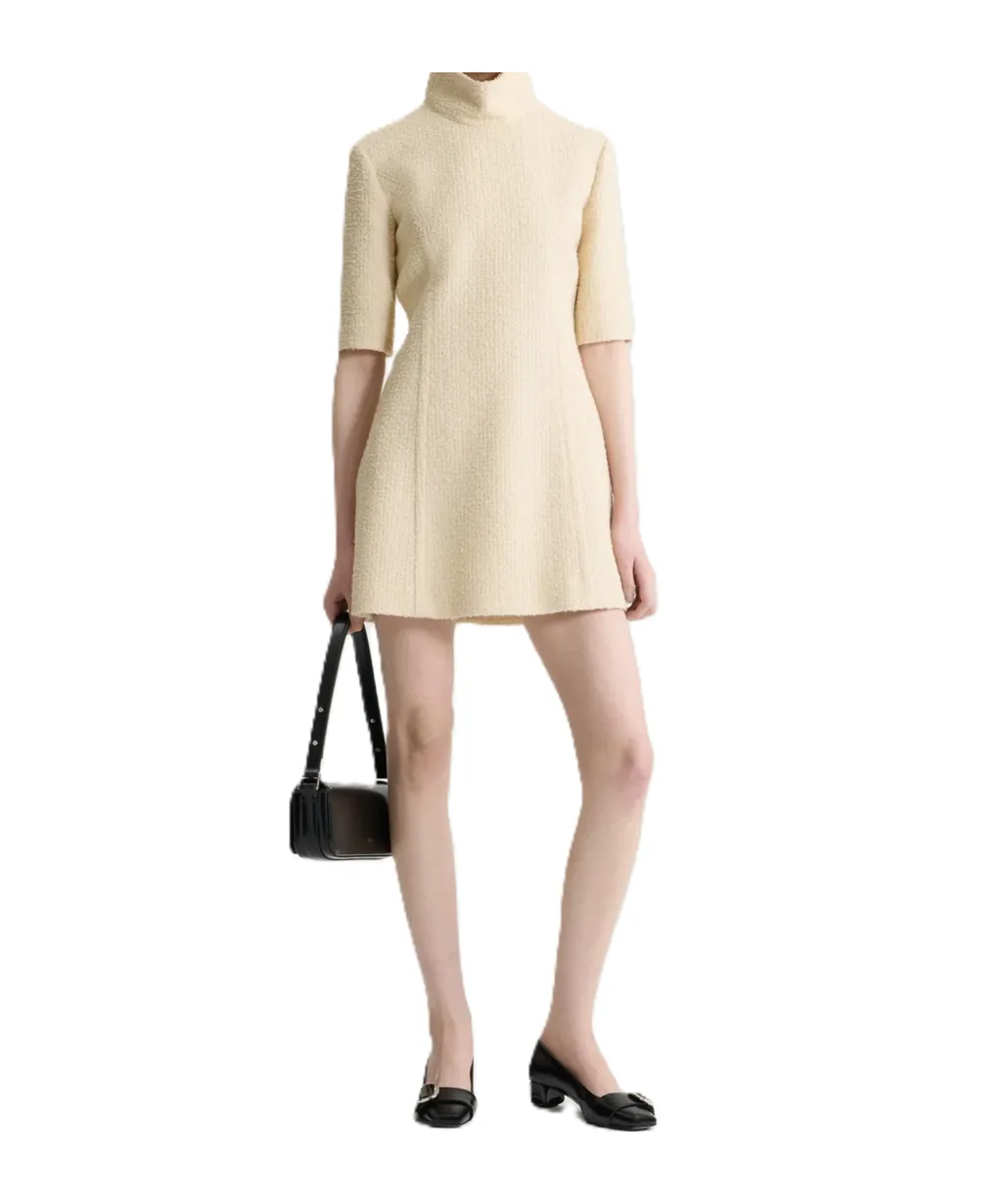 High-Neck Mini Dress