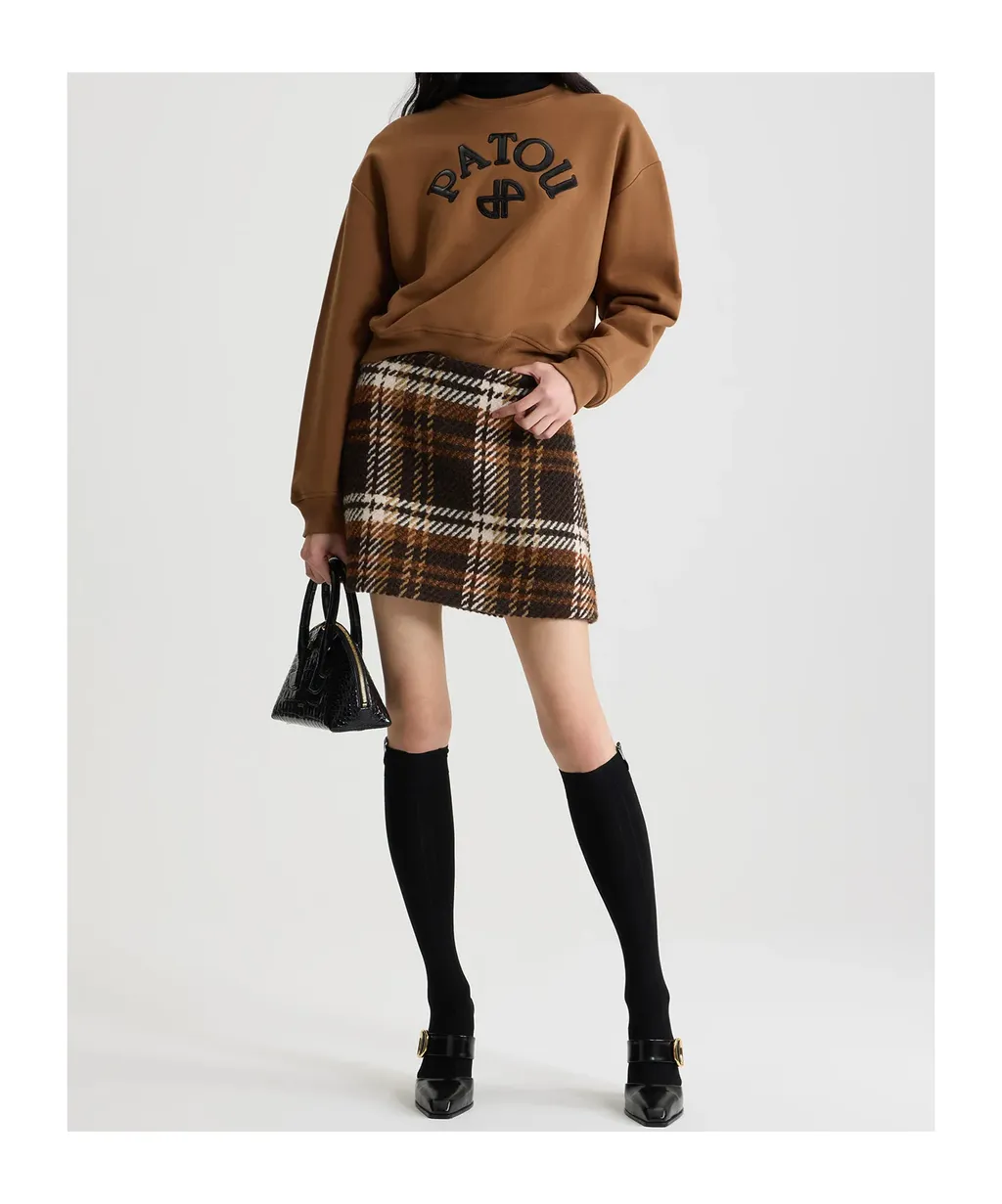 Plaid Pattern Mini Skirt