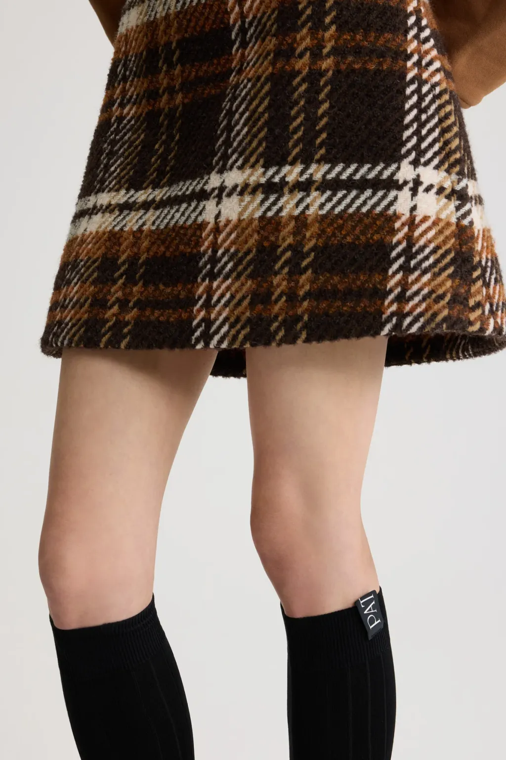 Plaid Pattern Mini Skirt