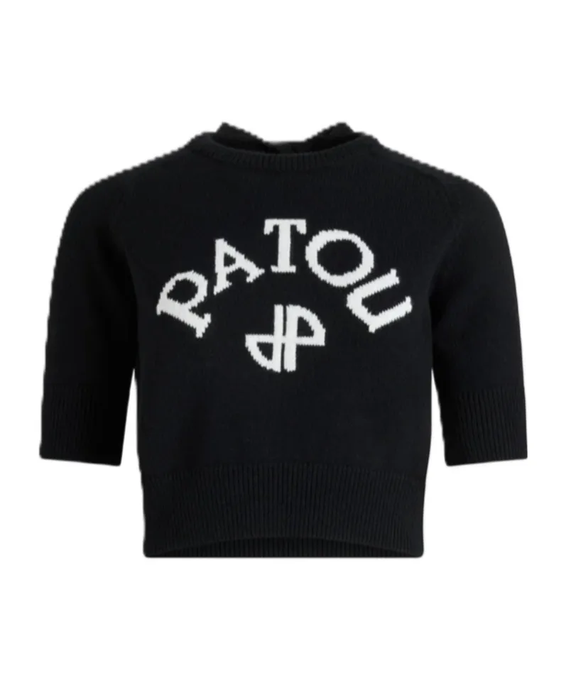 Logo Short-Sleeved Sweater