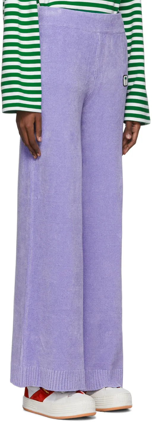 Logo-Patch Chenille Track Pants