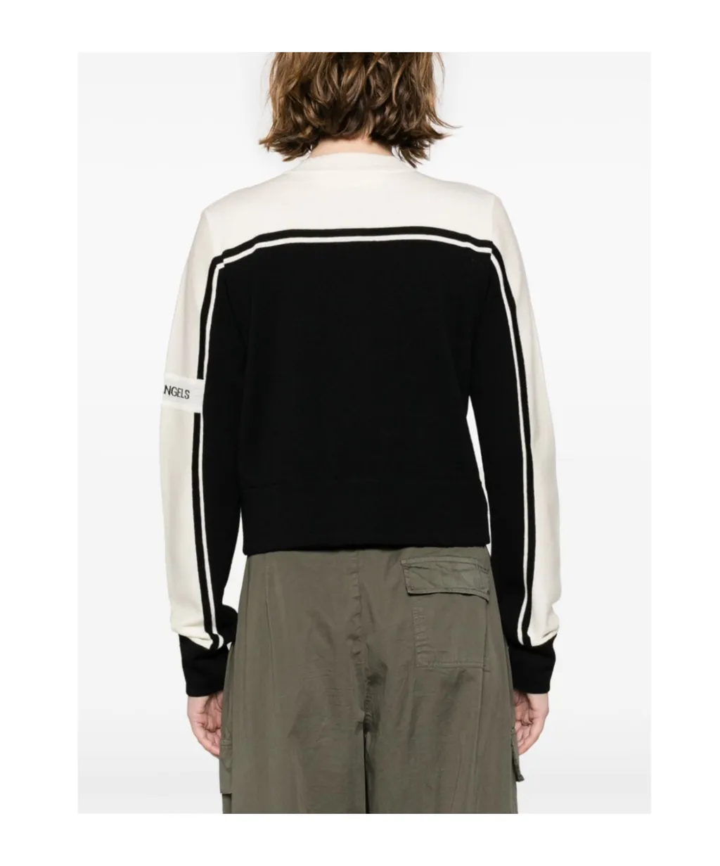 Logo Intarsia Zipped Cardigan