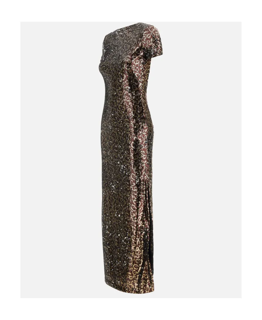 Open Back Sequin Embellished Midi Dress