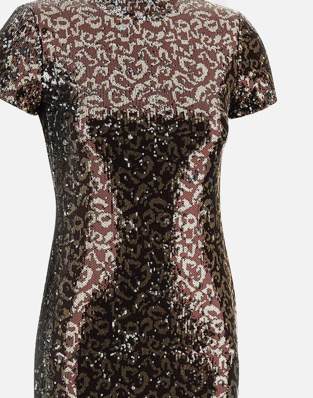 Open Back Sequin Embellished Midi Dress