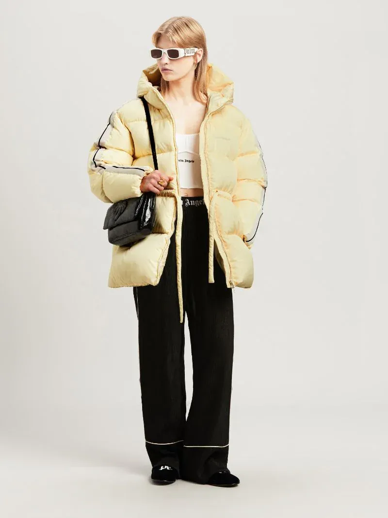 Logo Embroidered Down Jacket