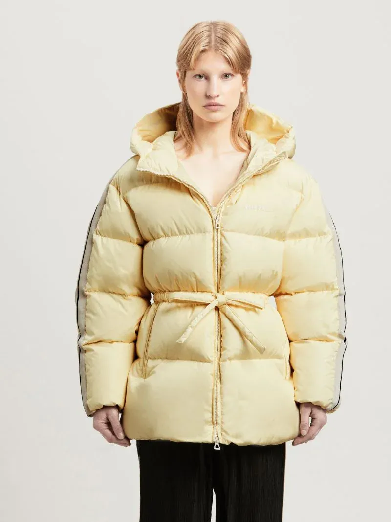 Logo Embroidered Down Jacket