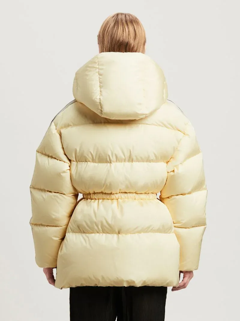 Logo Embroidered Down Jacket