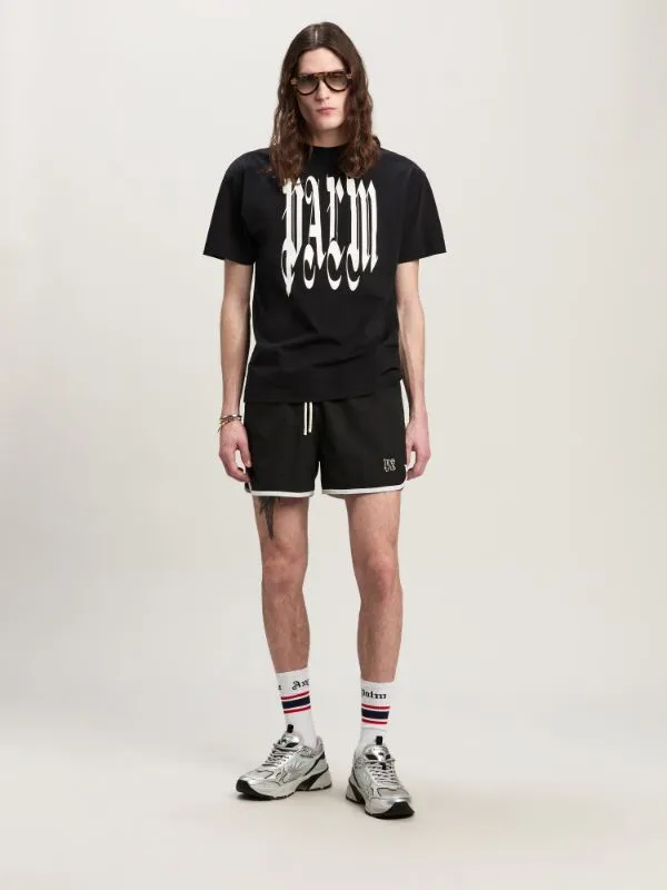 Gothic Logo Printed Crewneck T-Shirt