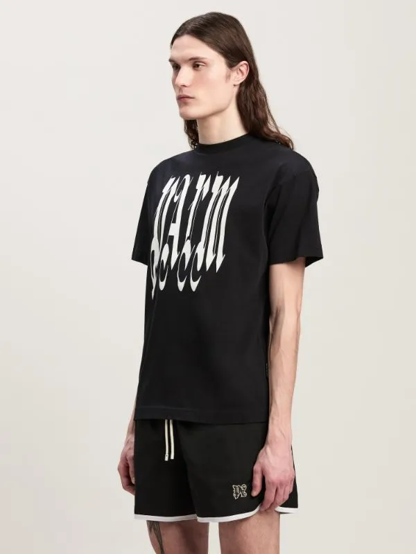 Gothic Logo Printed Crewneck T-Shirt