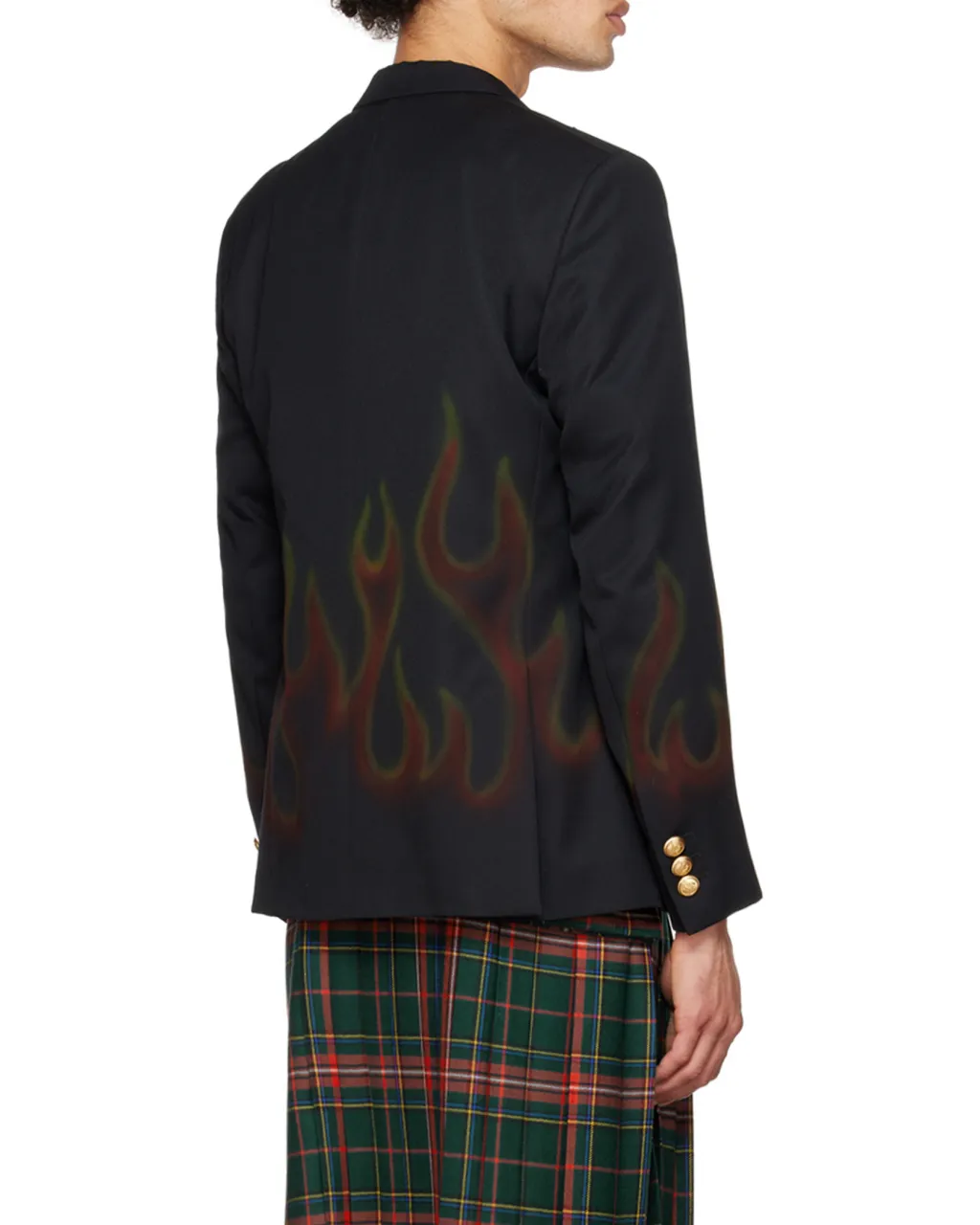 Burning Double-Breasted Blazer