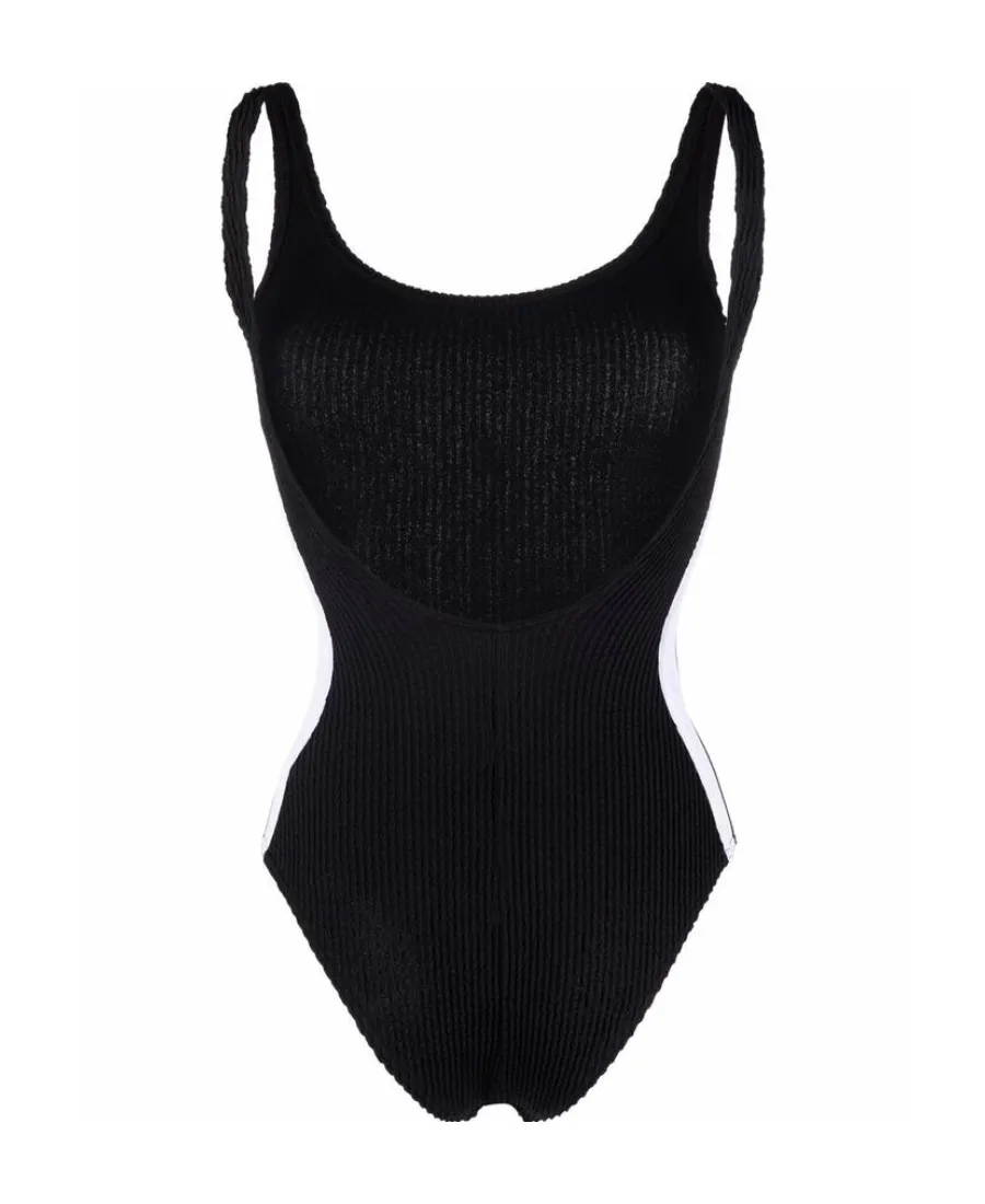 Side-Stripe Ribbed Swimsuit