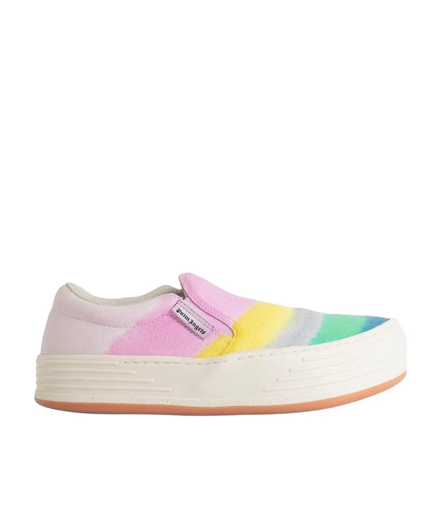 Rainbow Printed Slip-On Sneakers