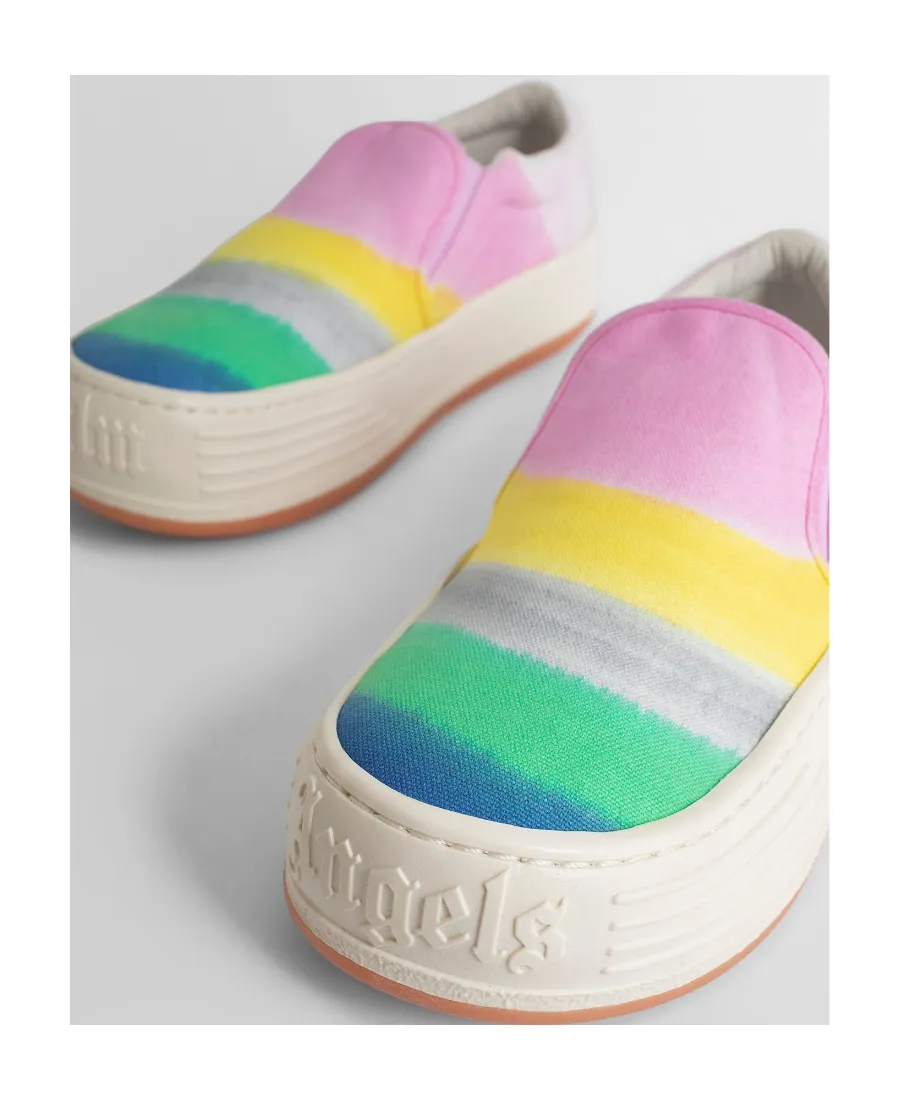 Rainbow Printed Slip-On Sneakers