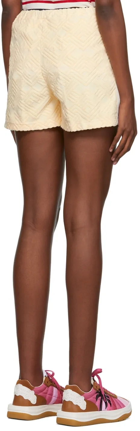 Monogram-Pattern Terry Shorts