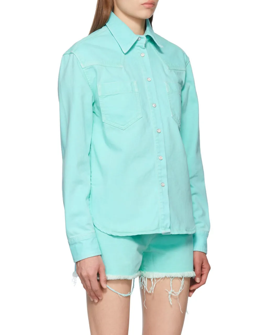 Button-Front Shirt Jacket