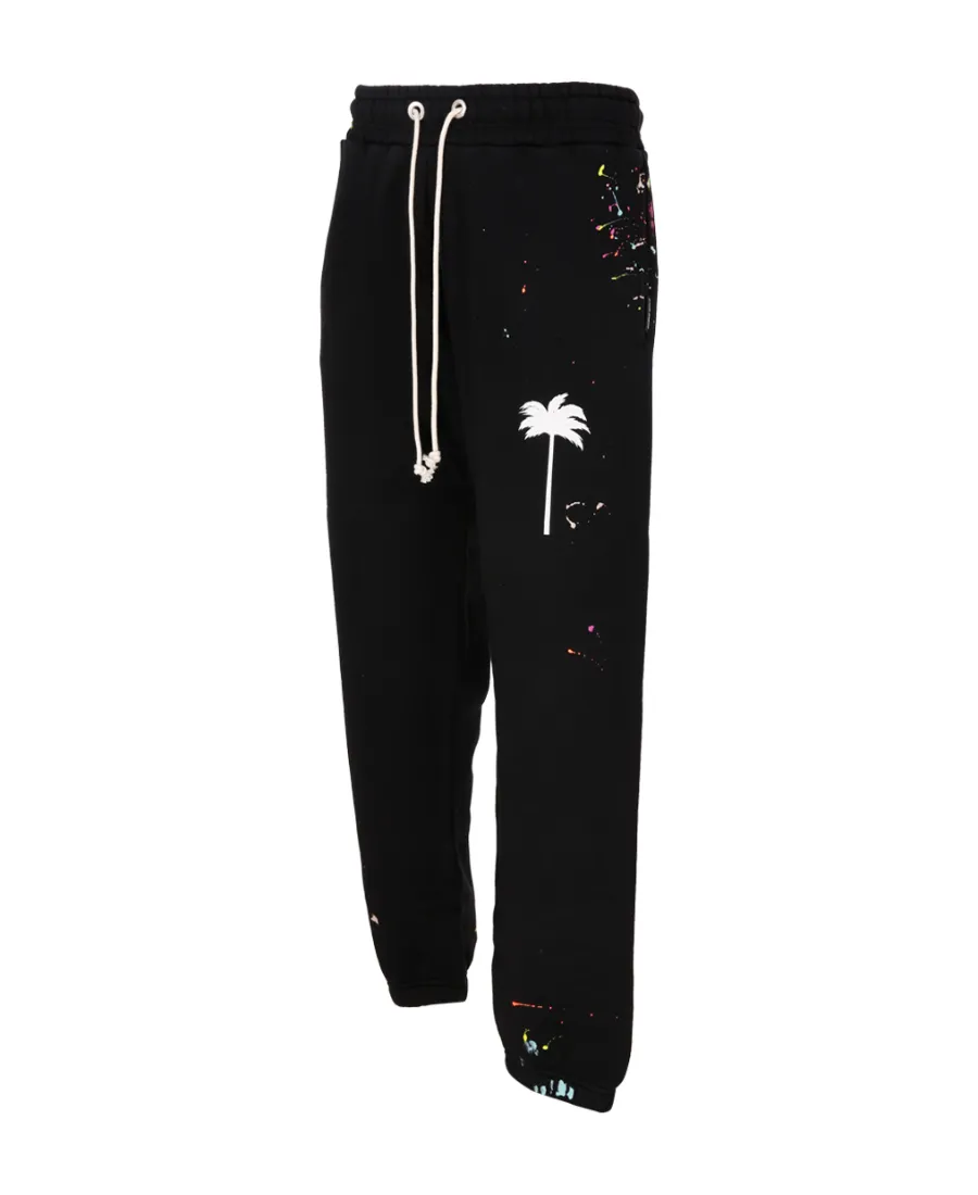 Painted Logo Print Track Trousers