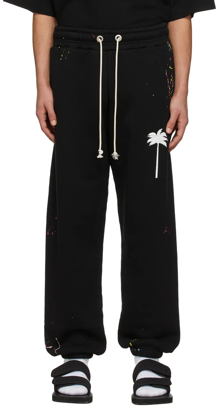 Painted Logo Print Track Trousers