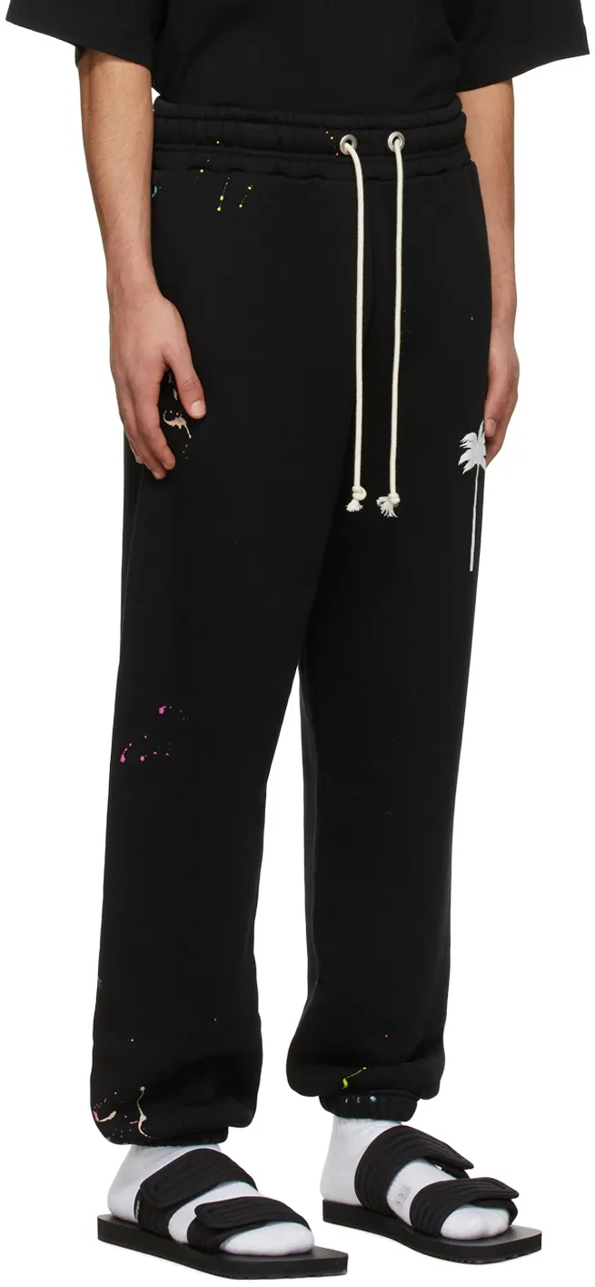 Painted Logo Print Track Trousers
