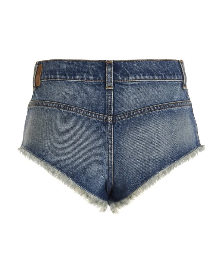 Frayed Hot Denim Shorts