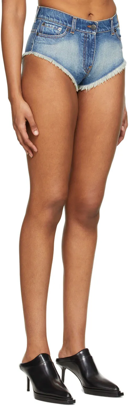 Frayed Hot Denim Shorts