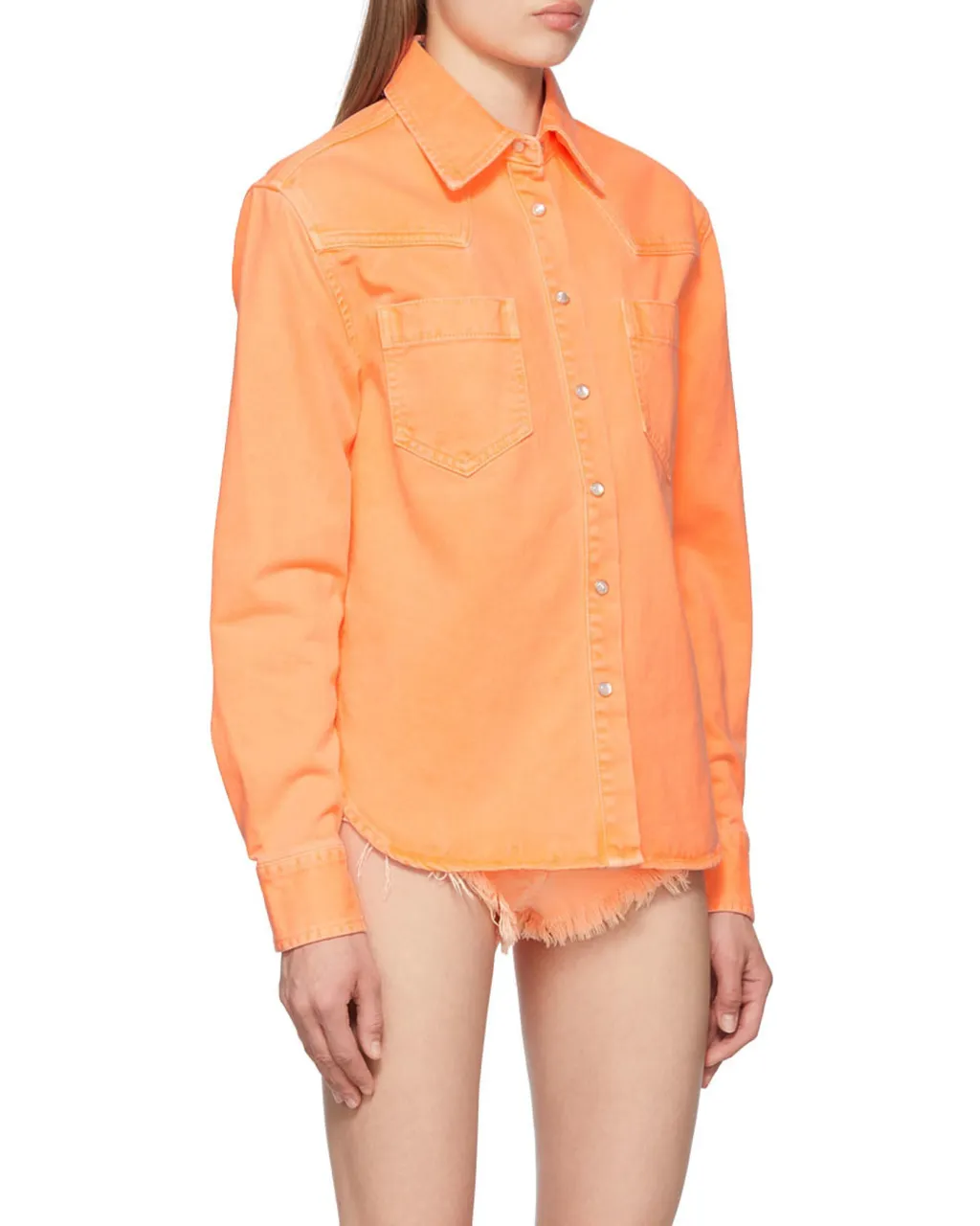 Press Stud Denim Shirt
