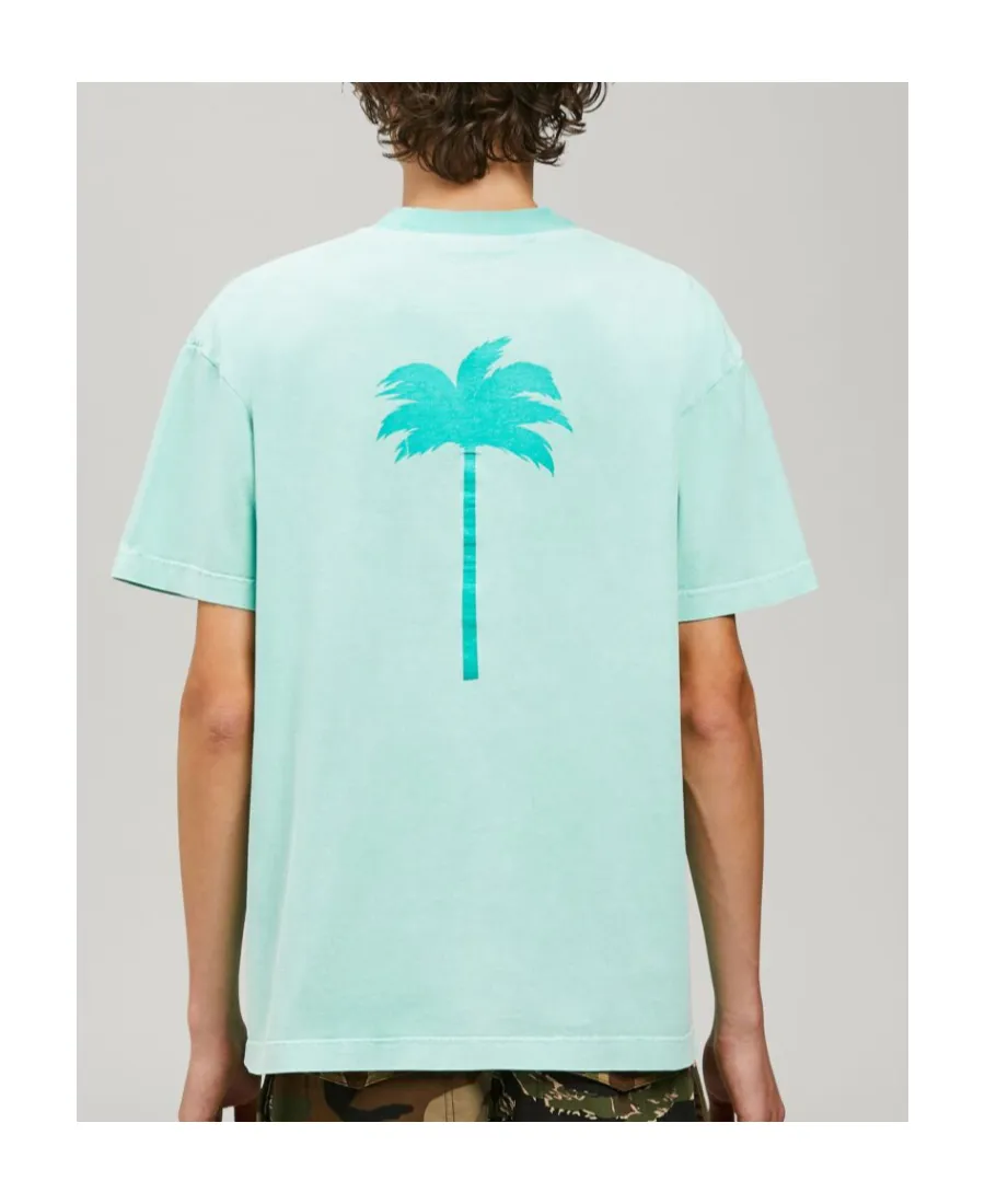 Palm Tree-Logo Cotton T-Shirt