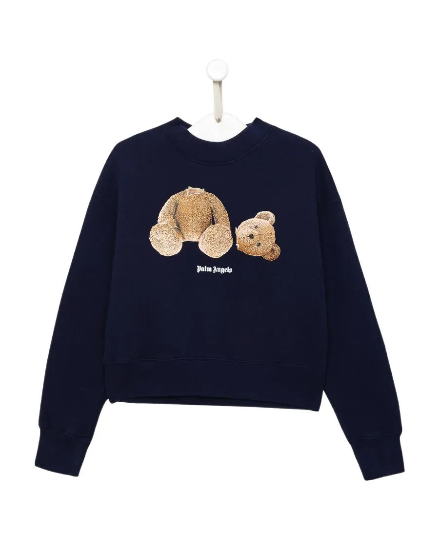 Bear Printed Crewneck Sweatshirt