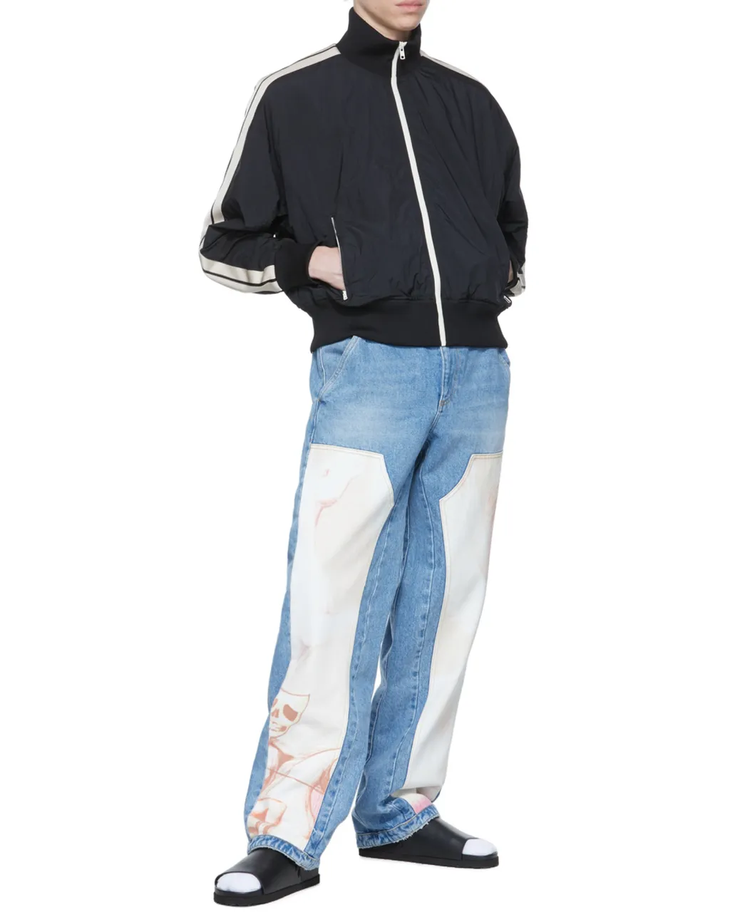 Logo Printed Long-Sleeved Jacket