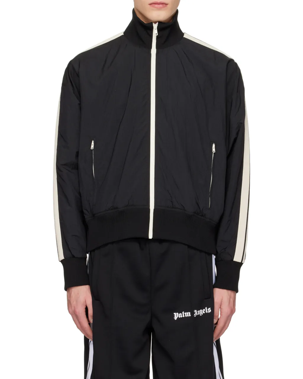 Logo Printed Long-Sleeved Jacket
