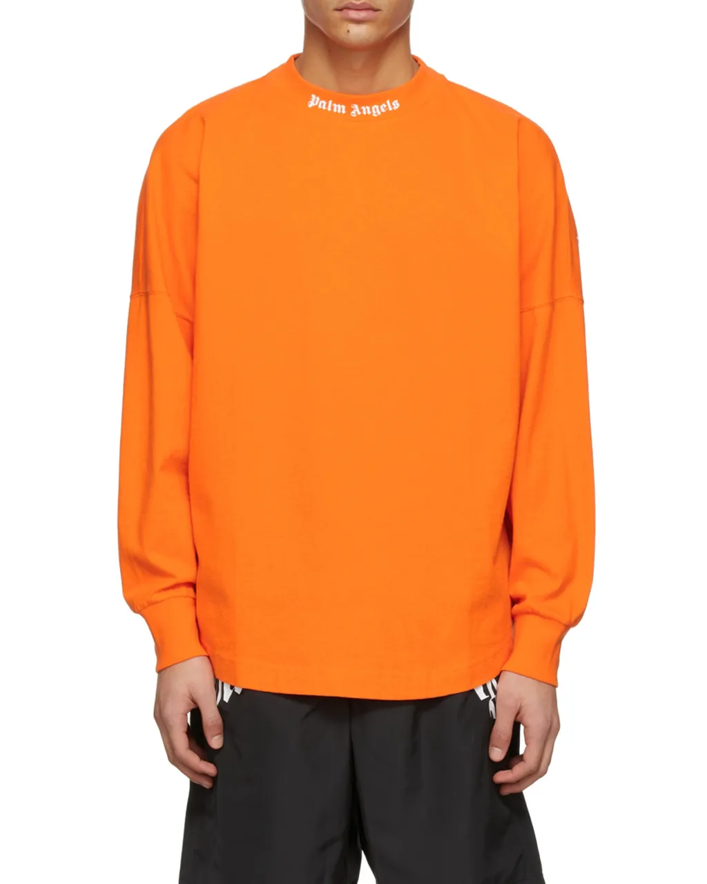 Mock Neck Logo T-Shirt