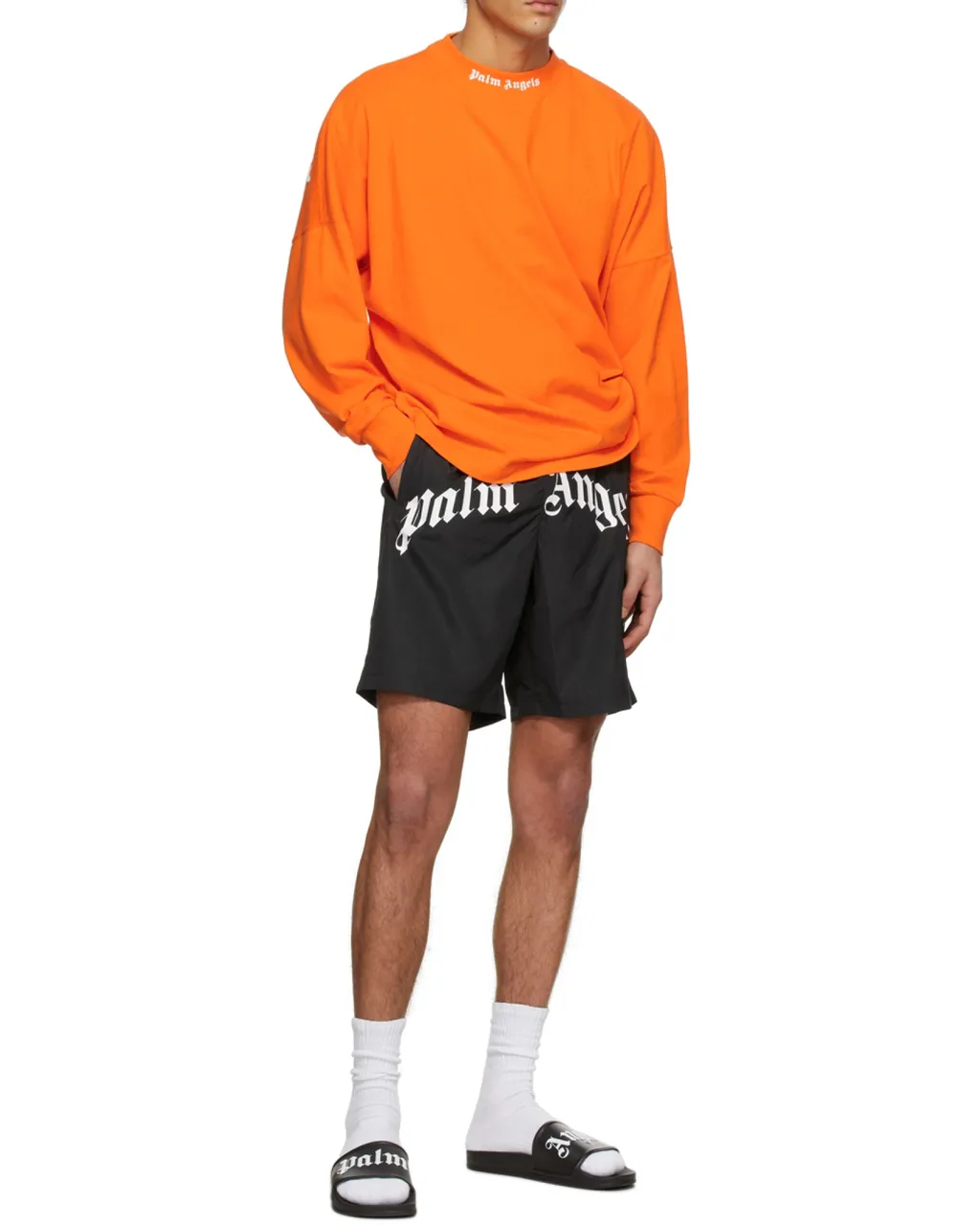 Mock Neck Logo T-Shirt