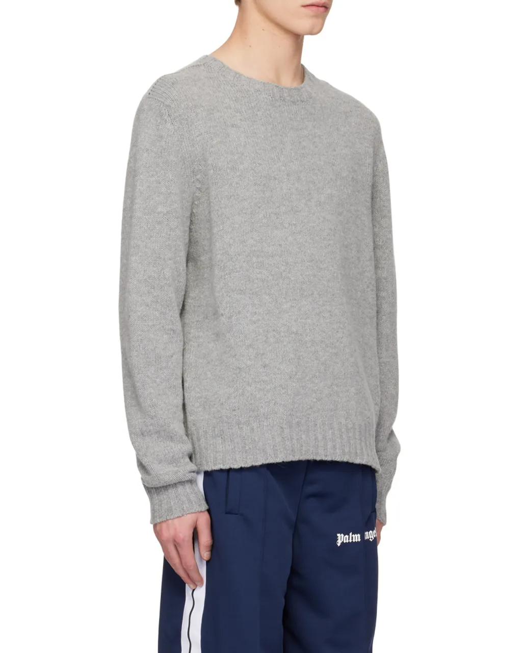 Logo Intarsia-Knitted Crewneck Jumper