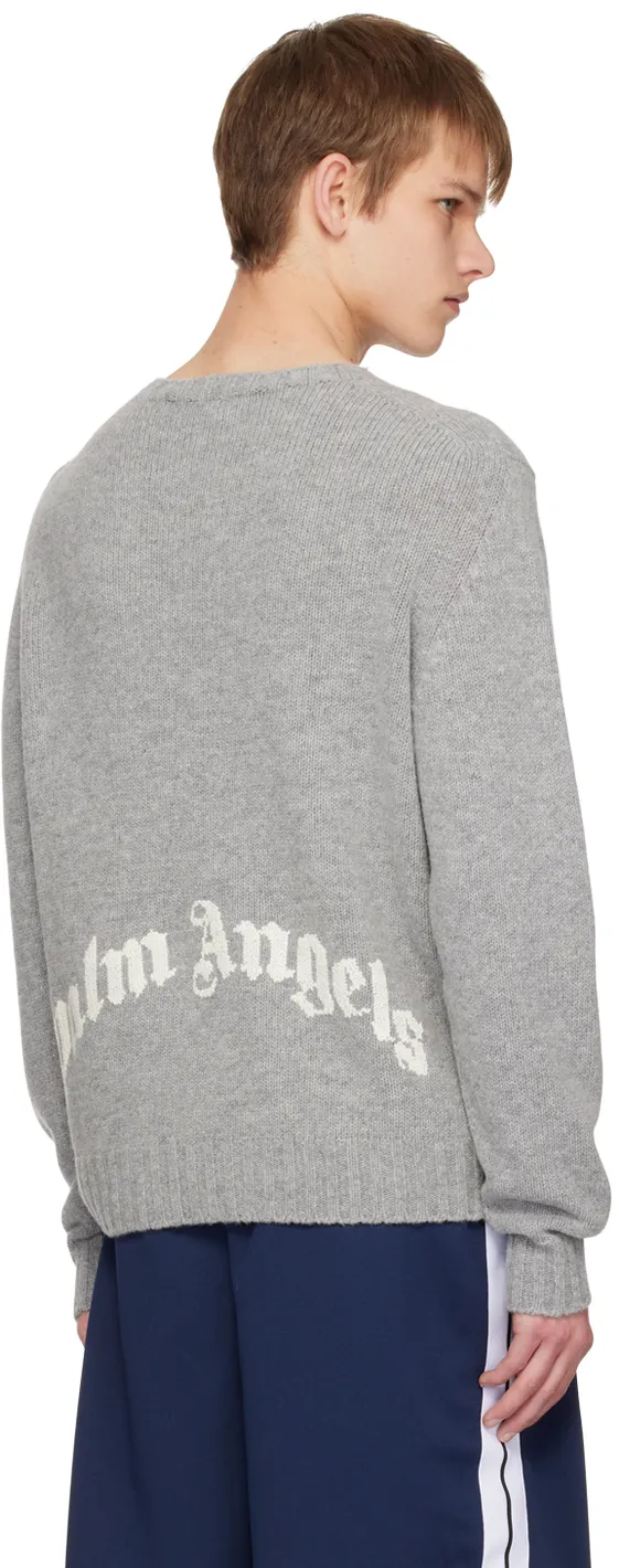 Logo Intarsia-Knitted Crewneck Jumper