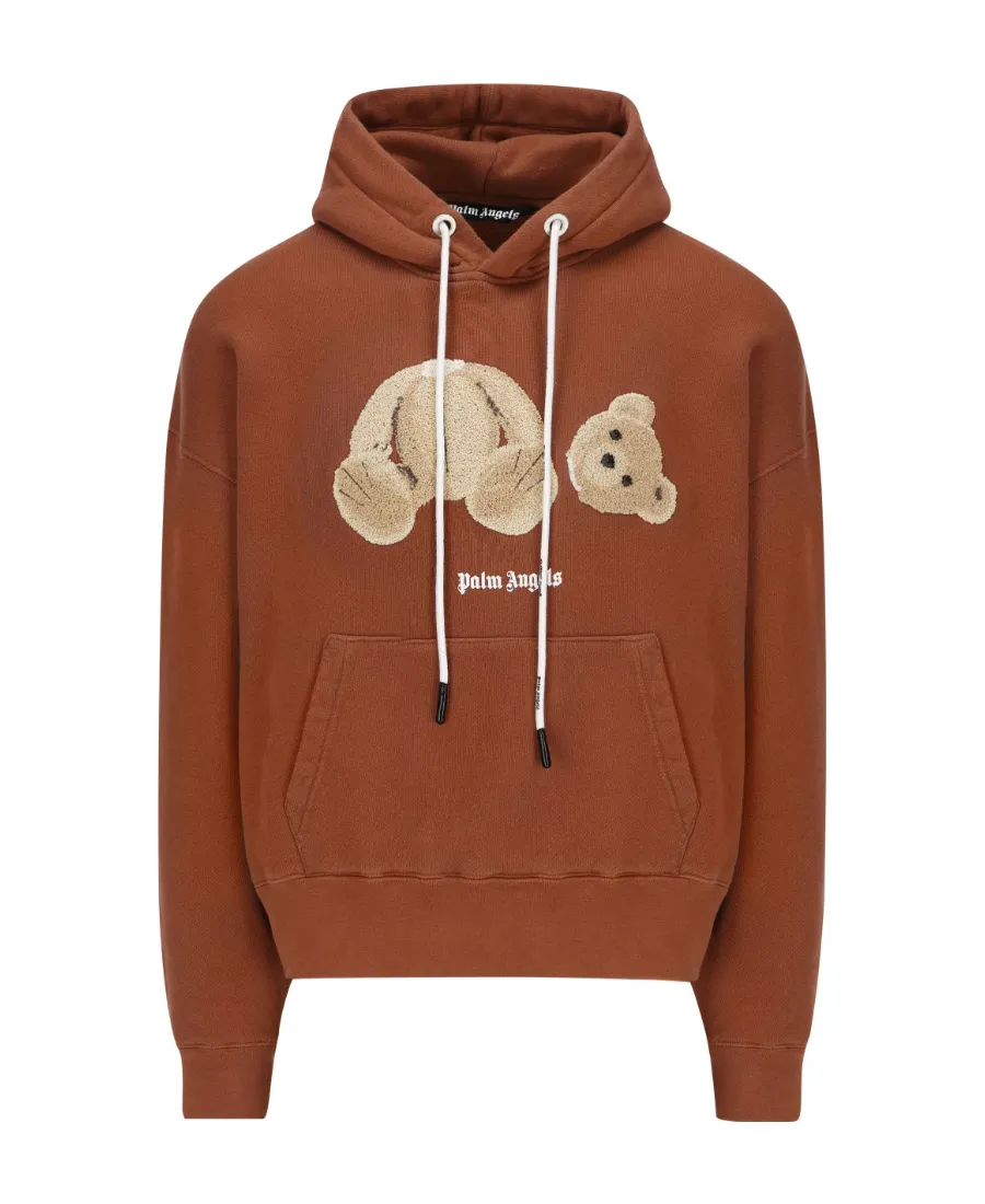 Bear Logo-Print Relaxed Hoodie