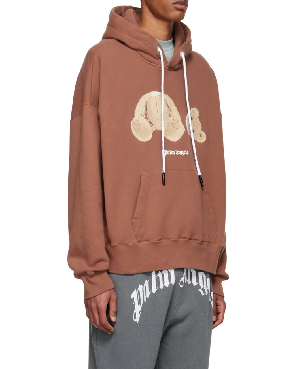 Bear Logo-Print Relaxed Hoodie