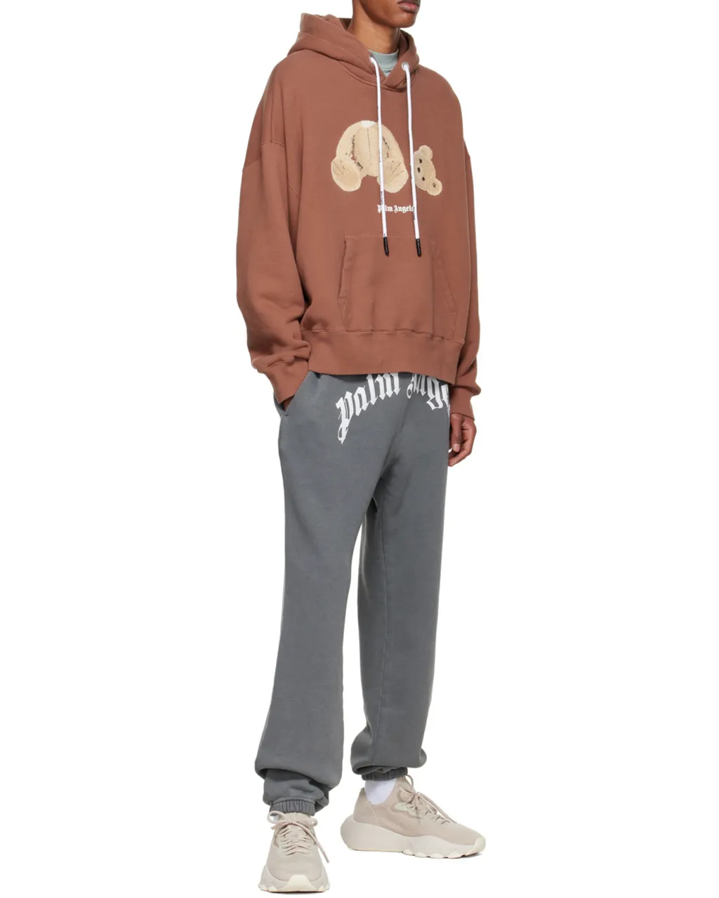 Bear Logo-Print Relaxed Hoodie