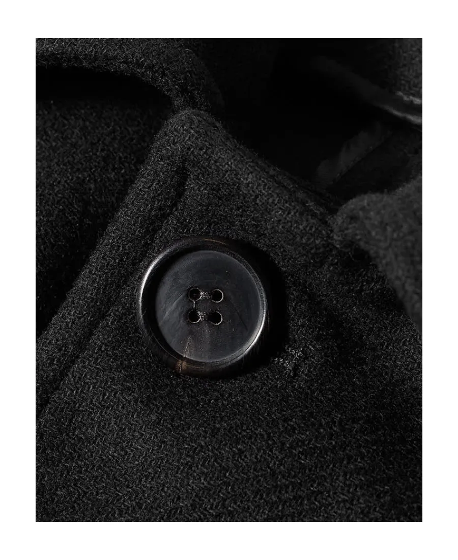 Logo-Printed Single Breasted Coat