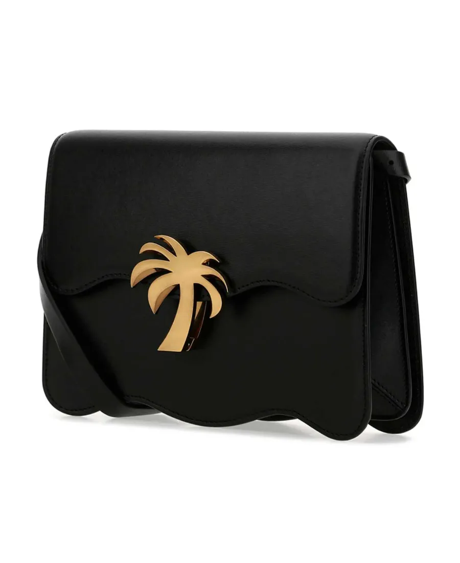 Palm Plaque Foldover Shoulder Bag