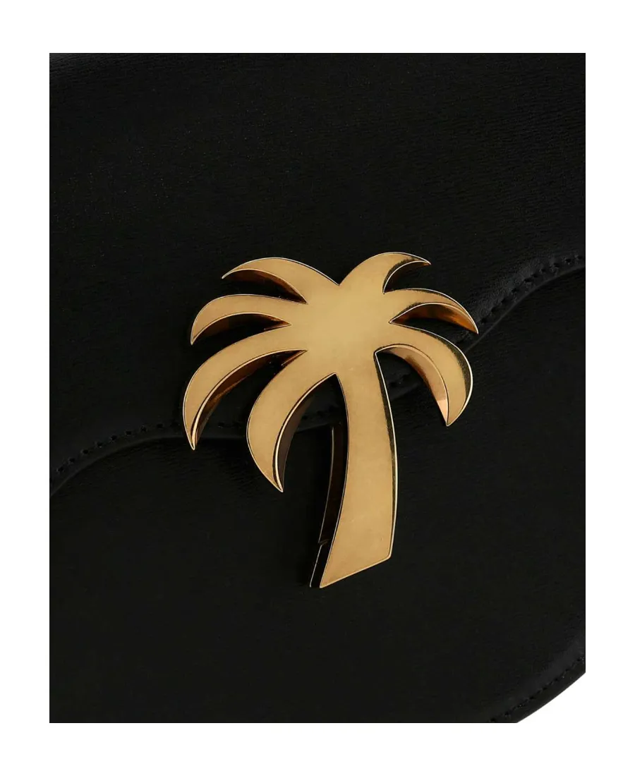 Palm Plaque Foldover Shoulder Bag
